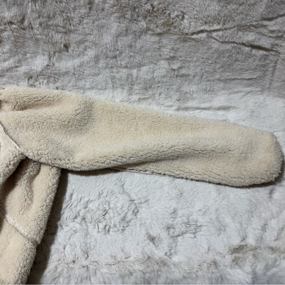 Ralph Lauren Tan Sherpa Suede Open Front Jacket, Women’s Petite XS fully linned - Picture 10 of 15